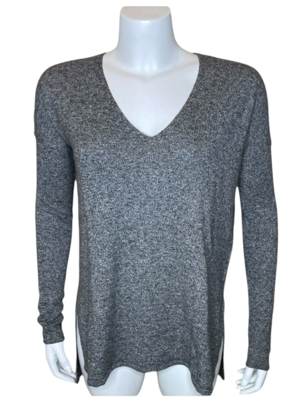 Babaton Aritzia Erin Sweater XS Linen Wool Blend Gray